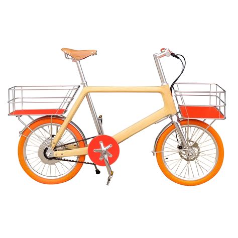 Odyssee Terre compact carrier bike, electric, with baskets